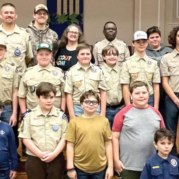 Last year’s combined Christmas program at Eatonton First Methodist Church involved members, parents, and leaders of Scout Troop 310 and Cub Scout Pack 34. CONTRIBUTED