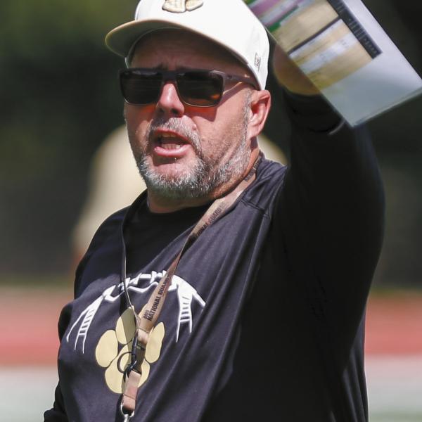 Chris MacFarland, Greene County’s third head coach in as many years, intends to bring back stability to its football program. LANCE McCURLEY/Staff