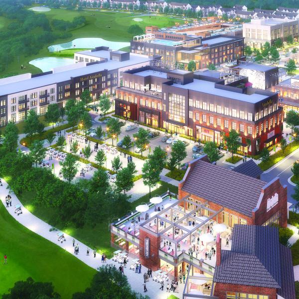 An artist’s rendering shows what is expected as an aerial view of the Airabella Lake Oconee development. FILE ART