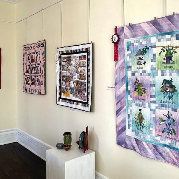 Quilts from the Lake Oconee Quilting Guild were put on display at The Marlor House in downtown Milledgeville. ALIVIA BLANTON/Staff