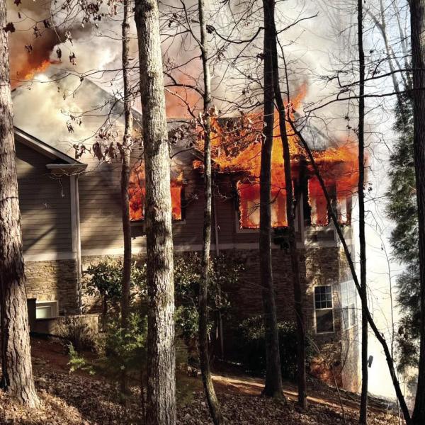 The new year got off to a rough start for a Reynolds Lake Oconee family when fire caused extensive damage to their home at 1021 Brookside. CONTRIBUTED