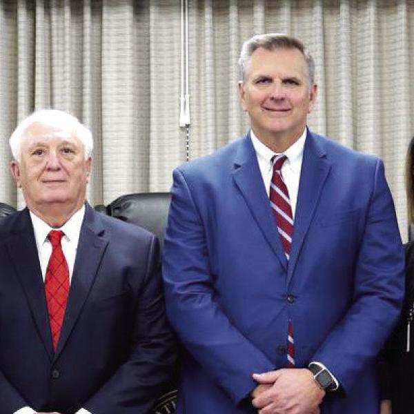 Former Morgan County Sheriff Robert Markley (far left) was recently appointed to the State Board of Pardons and Paroles. CONTRIBUTED