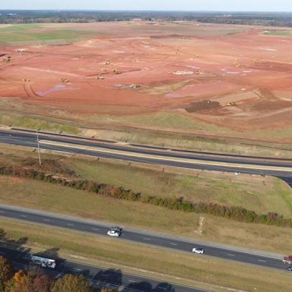 Site work began in 2023 on the Rivian site off of I-20 in Morgan and Walton counties. (MARK ENGEL/File Photo)