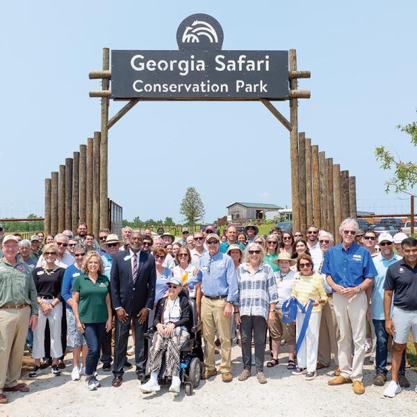 The Georgia Safari Conservation Park celebrated one year of business on Monday, June 2, with a ribbon-cutting ceremony by the Madison-Morgan Chamber of Commerce. JESSICA MALLOY/Contributed