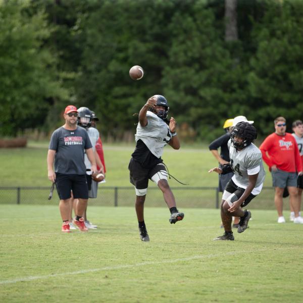 Sophomore Bryce Blasingame battled for the starting quarterback job this offseason and is expected to see the field in special packages alongside Gunner Braswell this season. SKYLA MORRIS/Staff