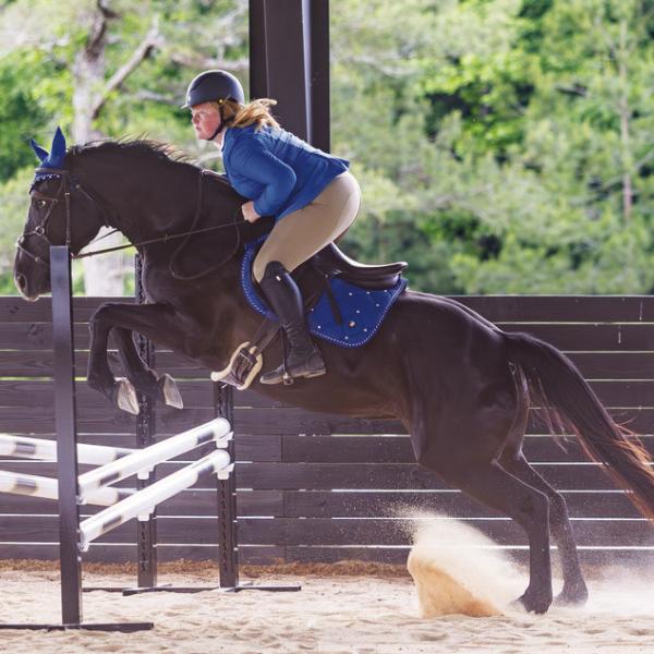 Guests at the NHN event at Lake Oconee Equestrian Center were treated to a a show jumping demonstration. CONTRIBUTED