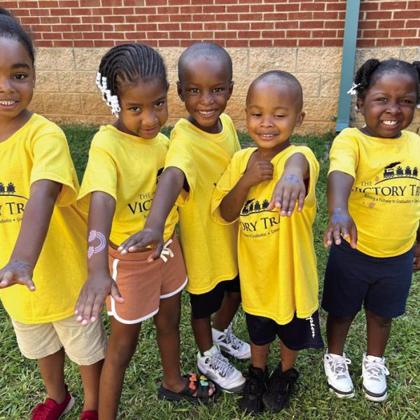 Victory Train Tots enjoying summer camp. CONTRIBUTED