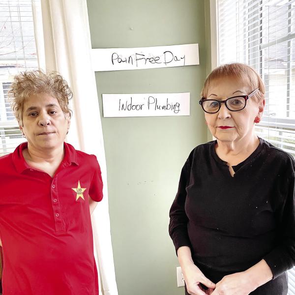 Mother and daughter Angela and Connie Rodgers are both Savannah Court residents. CONTRIBUTED