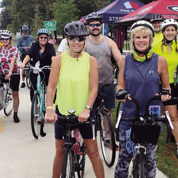 Winterville riders pose on their bikes. CONTRIBUTED
