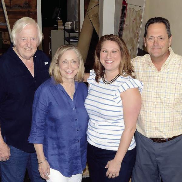 (L-R:) Georgia Writers Museum’s Chip Bell, Paula Benjamin, Melissa Swindell and Lou Benjamin are ready to take on a major renovation project that will catapult the Eatonton arts mainstay into a must-see – and experience – attraction. (IAN TOCHER/Staff)