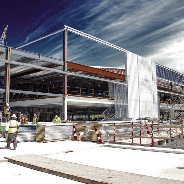 Fans will enter the new Classic Center Arena from its south end on the main level behind the top of spectator seating, with its playing surface a couple of stories below. IAN TOCHER/Staff