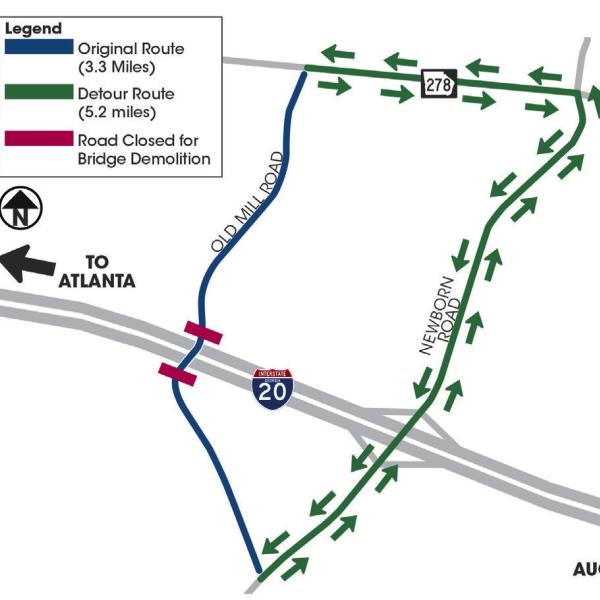 The detour is scheduled to begin on Tuesday, May 27, and is expected to last for 90 days, weather permitting. CONTRIBUTED