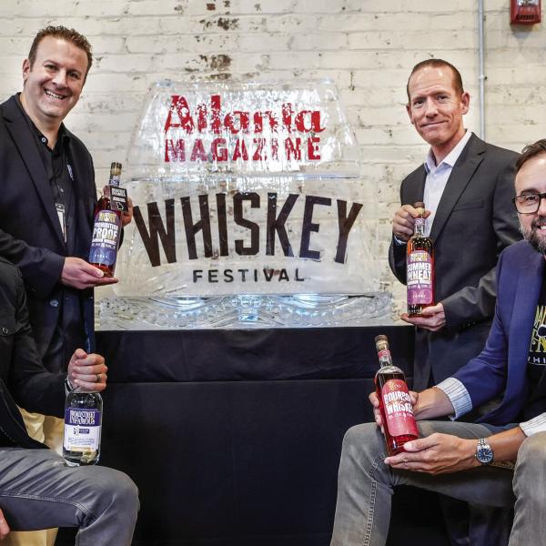 Broadstreet Infamous founder and CEO Lorenze Tremonti (back left) is joined by cofounders Peter Allen (Chairman, back right), Mark Matuszek (President, bottom right), and Chris Roberts, (CMO, bottom left). CONTRIBUTED