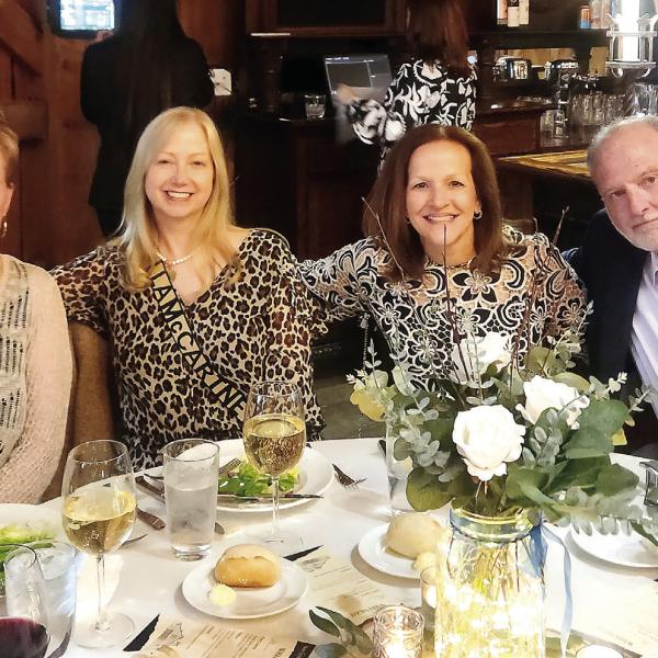 Pictured (l-r) at the BankSouth table are Robin Elm, Kristina Johns, Kelli Fowler, and Jerry Fowler. CONTRIBUTED