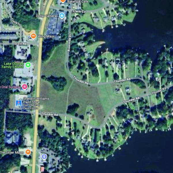 The area beneath and around the pointer is slated for commercial development, but nearby Thunder Valley residents insist it must adhere to longestablished stipulations. GOOGLE EARTH