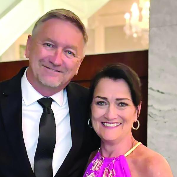 A recent photo of MItch and Jan Lee is posted on the husband’s Facebook page. CONTRIBUTED