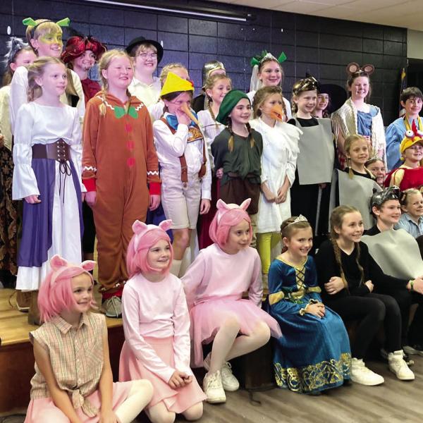 The Gatewood Players Shrek Jr. cast was made up of 38 students from grades three to nine. EMME CLAUSE/Staff