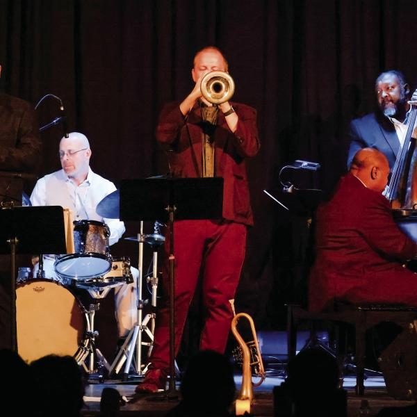 Members of The Jazz Legacy Project perform the music of Herbie Hancock to close out the 2025 season. LEIGH LOFGREN/Staff