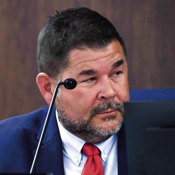 District 1 Commissioner Tom McElhenney introduced the “Gary McElhenney Resolution,” named after his father who passed away in May 2024 while holding the same commission seat, which would allow the board to appoint a replacement in a similar situation. IAN TOCHER/Staff