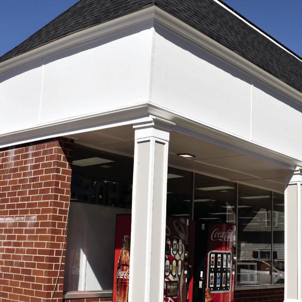 The Madison Drug Company sought to paint the brick wall on the Thomason street side of their building either white or gray. T. MICHAEL STONE/Staff