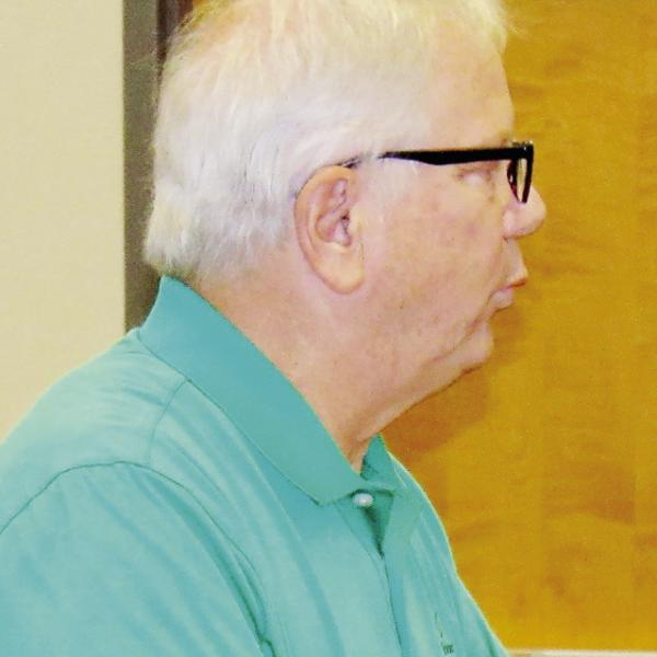 Terry Lawler talks about the Greene County Board of Commissioners called meeting. (MARK ENGEL/Staff)