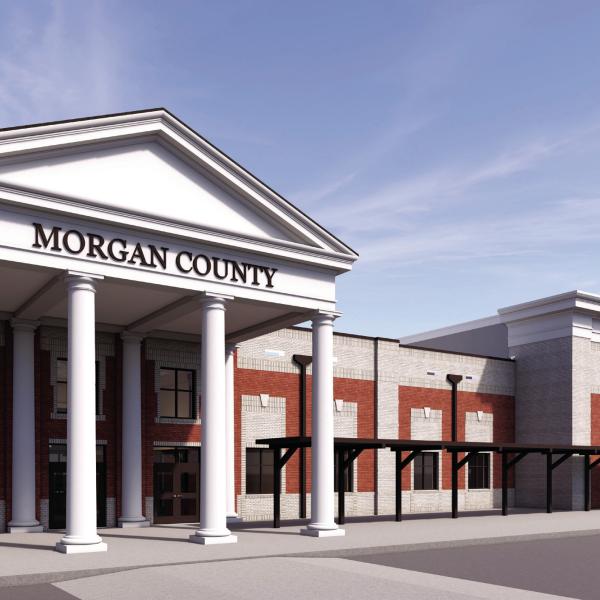 The MCCS BOE released renderings for the new K-5 facility, which opens Fall 2028. The primary and elementary schools will occupy half of the building. COURTESY OF MCCS