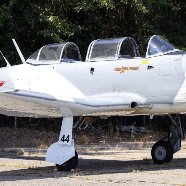 The CJ6 Nanching ’56 Red Thunder ‘Nanny’ was a type of training plane for the Chinese and was the entry-level plane to warplanes of today. Only 250 were imported into the U.S. and were made between 1958-63, all from 1930s technology. (LEIGH LOFGREN/Staff)