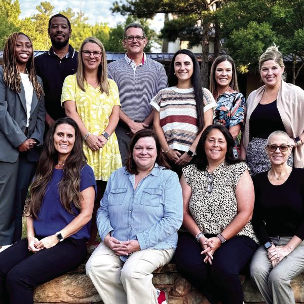 Lake Oconee Academy’s instructional leadership team with Dr. Brad Bowling, LOA’s executive director (top center). (CONTRIBUTED)