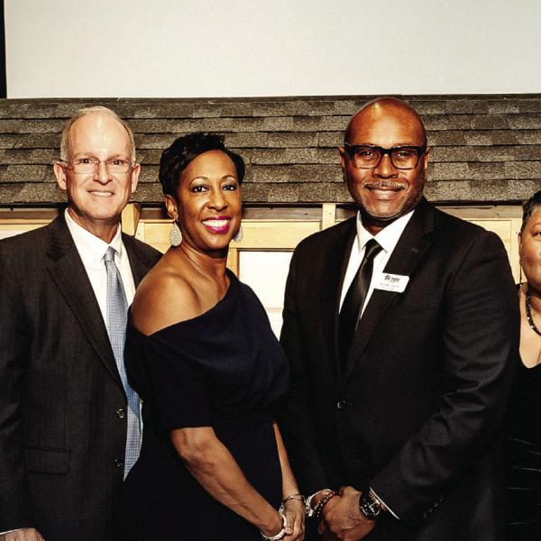Members of the Habitat for Humanity of Putnam County Board of Directors and staff join Justice Verda Colvin (center) at last week’s Building Hope Gala, where the Lake Country community helped raise more than $100,000 for affordable housing. CONTRIBUTED