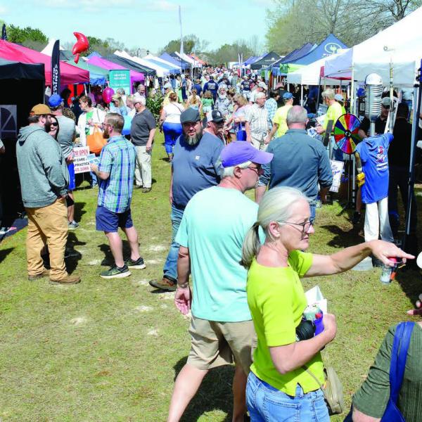 Large, happy, Lake Country crowds filled the aisles of The Big Event last Saturday, where more than 180 vendors displayed, demonstrated, and sold their products and services.