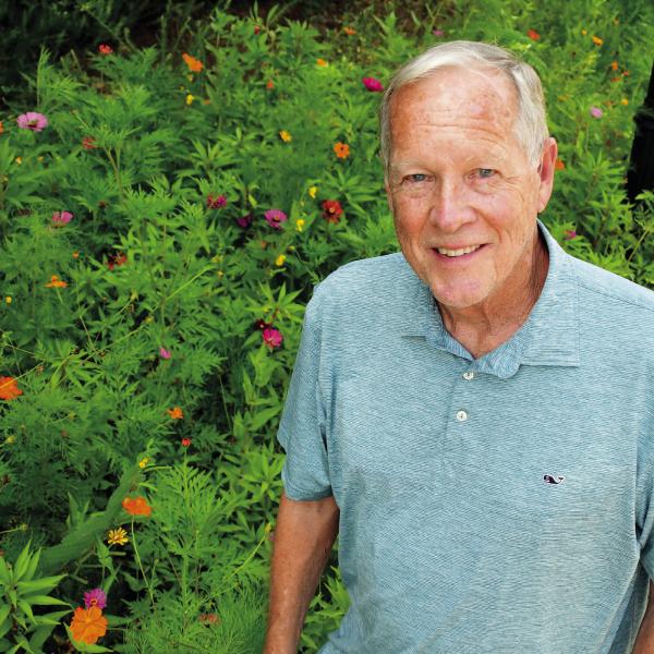 Harbor Club resident Ken McPherson transformed a roadside patch of weed-infested grassland into an inviting wildflower garden for neighbors and visitors to enjoy. IAN TOCHER/Staff