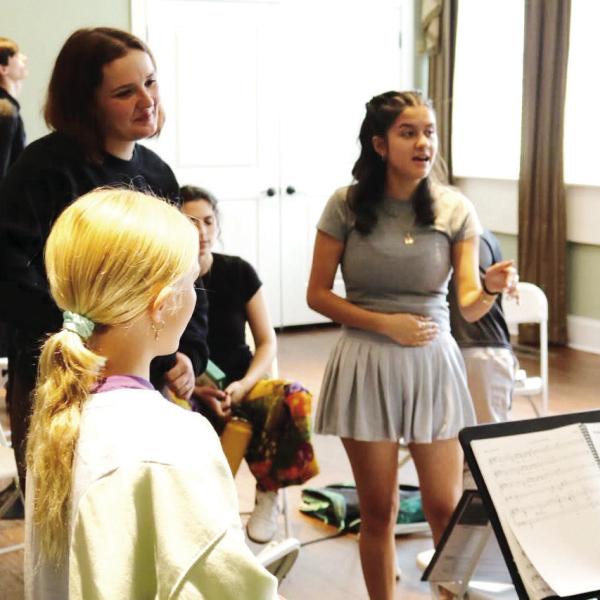 Days of rehearsals will soon give way to live performances of “Shrek The Musical.,” at The Plaza. CONTRIBUTED