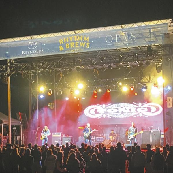 Tonic (above) gave a great performance Oct. 21 as the opening act for headliner Better Than Ezra at the annual Rhythm and Brews event presented by OPAS at Reynolds Lake Oconee. CONTRIBUTED