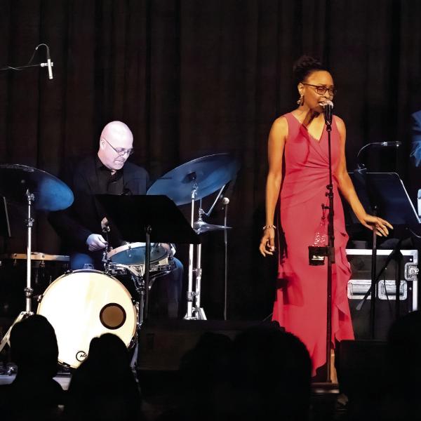 The Jazz Legacy Project featuring the music of Sarah Vaughan kicked off the 2025 season at Festival Hall, featuring vocalist Maria Howell. LEIGH LOFGREN/Staff