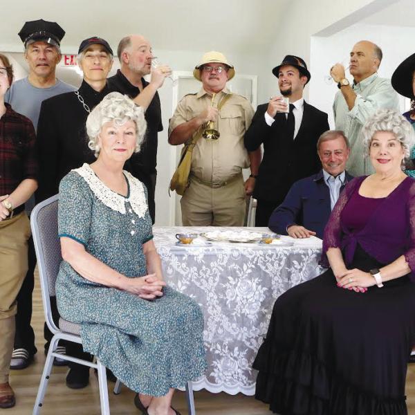 The cast of Lake Country Players’ presentation of “Arsenic and Old Lace” is eager to start its four-day run Nov. 2-5 at Festival Hall in Greensboro. CONTRIBUTED