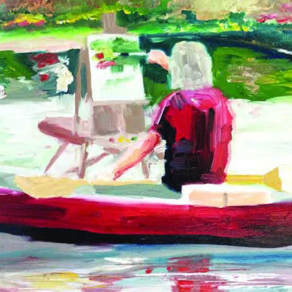 This painting by Raven Waters will be among the artworks displayed Feb. 1 to June 28 as part of the Touch Grass exhibition at the Steffen Thomas Museum of Art, presented by STMA and Georgia Writers Museum. CONTRIBUTED