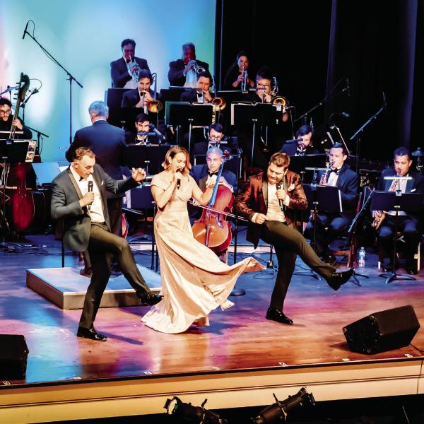 Broadway stars Emily Padgett and Josh Young, and award-winning big band singer Matt Ford, combined to present Broadway Sings for OPAS last Friday in Greensboro. CONTRIBUTED