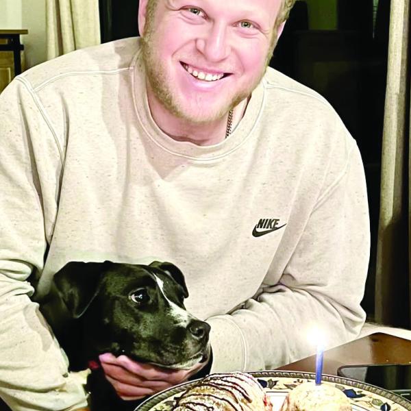 Jack Gersten with his dog, Mel. CONTRIBUTED