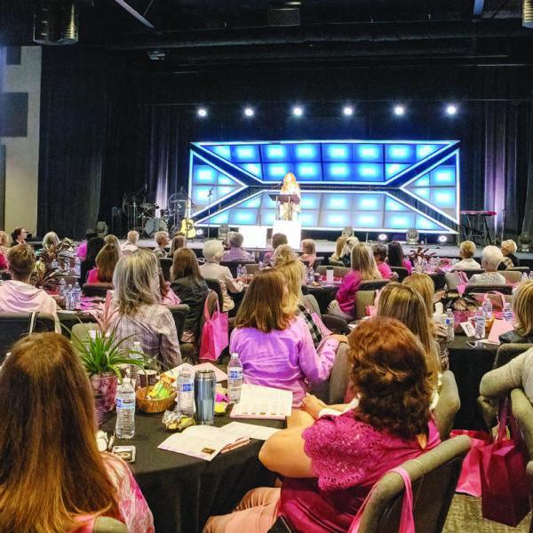 Circle of Love Executive Director Kimberly Bennett speaks at the conference. LEIGH LOFGREN/Staff