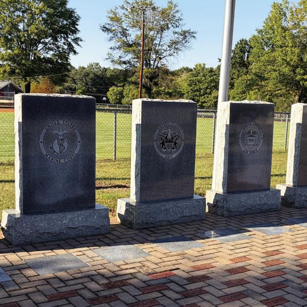 The Bostwick Veterans Plaza was completed in July, shortly before America’s 250th anniversary. The American Legion Post 37 will celebrate the finished project in an Oct. 26 ceremony. SKYLA MORRIS/Staff