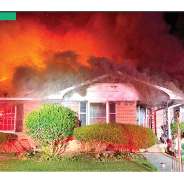 Although Greene County firefighters arrived at the scene in five minutes, this Union Point home had already sustained extensive damage. CONTRIBUTED