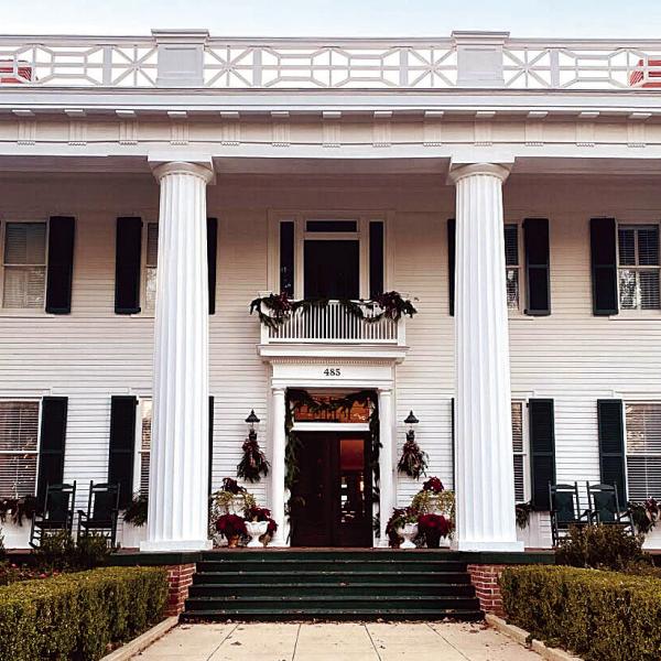 The Joshua Hill House, circa 1840, is just one of many significant homes on tour during this year’s Holiday Tour of Homes in Madison. CONTRIBUTED
