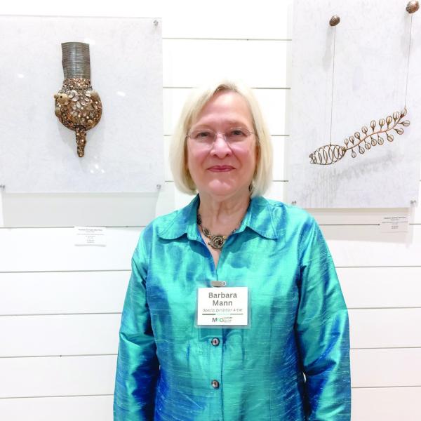 The artist, Barbara Mann.  LEIGH LOFGREN/Staff
