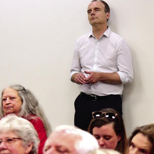 District 2’s Richard Garrett was the only Putnam County commissioner to attend the July 2 Planning &amp; Zoning meeting that permitted Putnam County Stone to refile its rezoning application for a proposed quarry alongside Dennis Station Road. IAN TOCHER/Staff