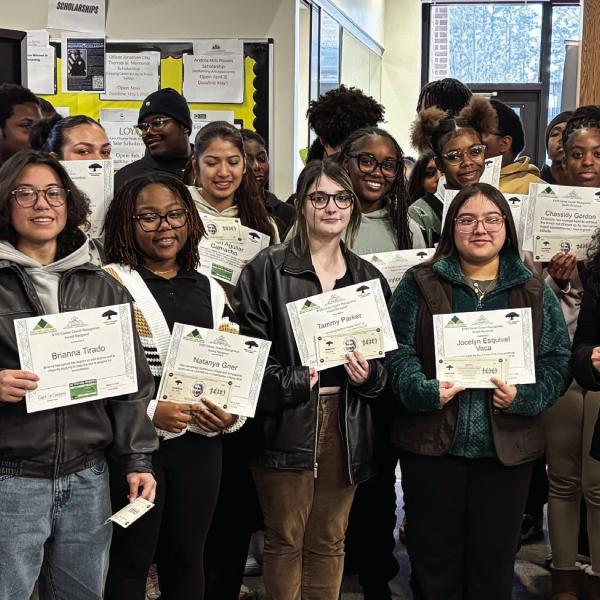 Senior students recognized by their career coaches. CONTRIBUTED
