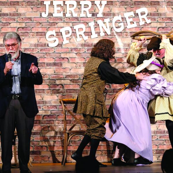 As usual, the fight begins on “The Jerry Springer Show.” LEIGH LOFGREN/Staff