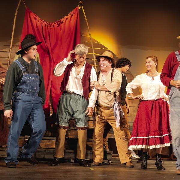 “Big River, The Adventures of Huckleberry Finn,” presented at Festival Hall by The Lake Country Players, featured a large cast of experienced and talented local actors. (LEIGH LOFGREN/Staff)