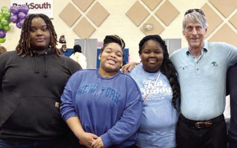 Dave Thillen with Greene County High School students whose lives are being shaped through mentorship, planning, and opportunity. CONTRIBUTED