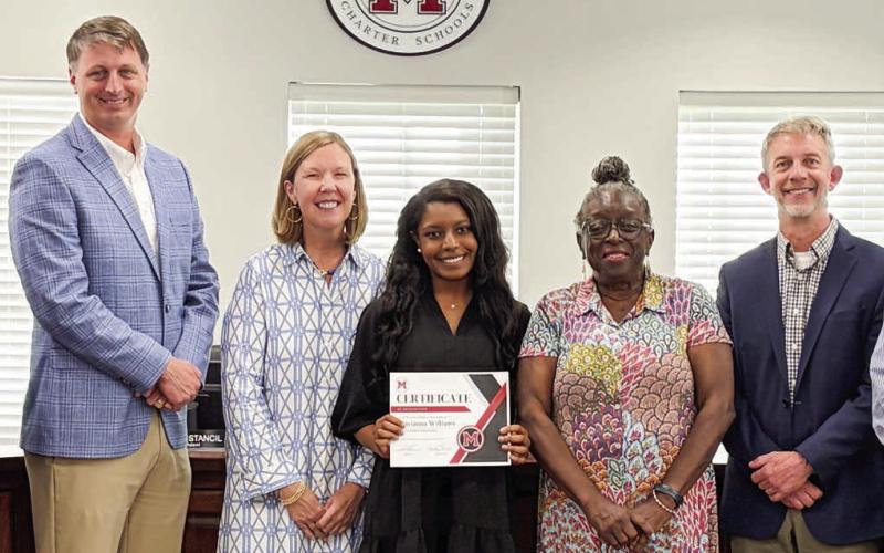 Morgan County senior Davianna Williams competed in the Home Health Aide competition at the 2026 HOSA state conference, winning first place with her skill exhibition prompt.
