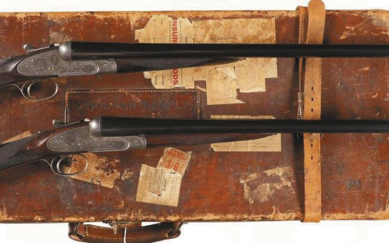 The auction will be highlighted by a pair of Boss &amp; Co. sidelock ejector SXS 12-gauge shotguns, expected to sell for up to $18,000. CONTRIBUTED